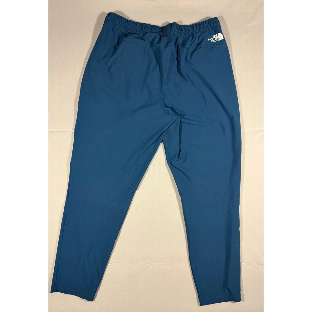 The North Face Mens XL Blue Active Tapered Pants Hiking Training Zipper Pockets